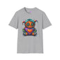Patchwork Pumpkin Heart Adult T-shirt