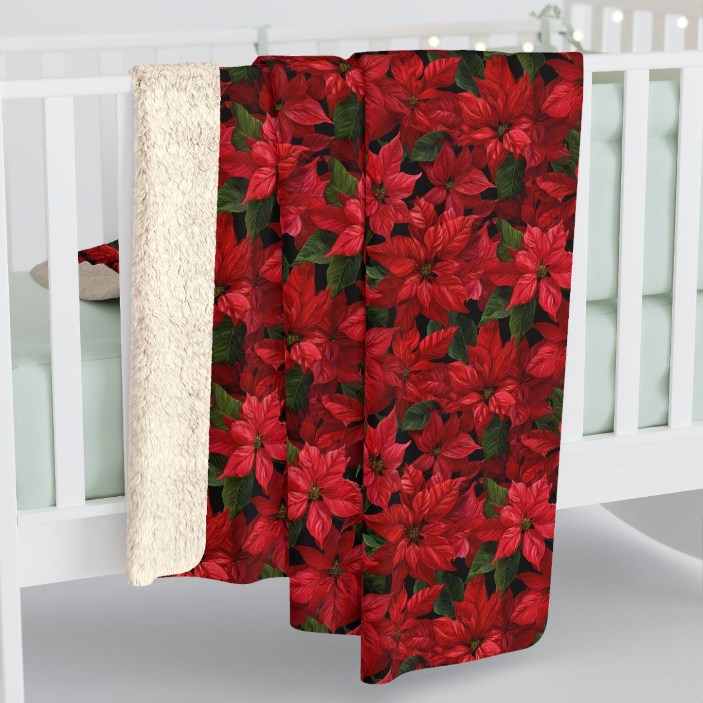 Crimson Noel Fleece Blanket
