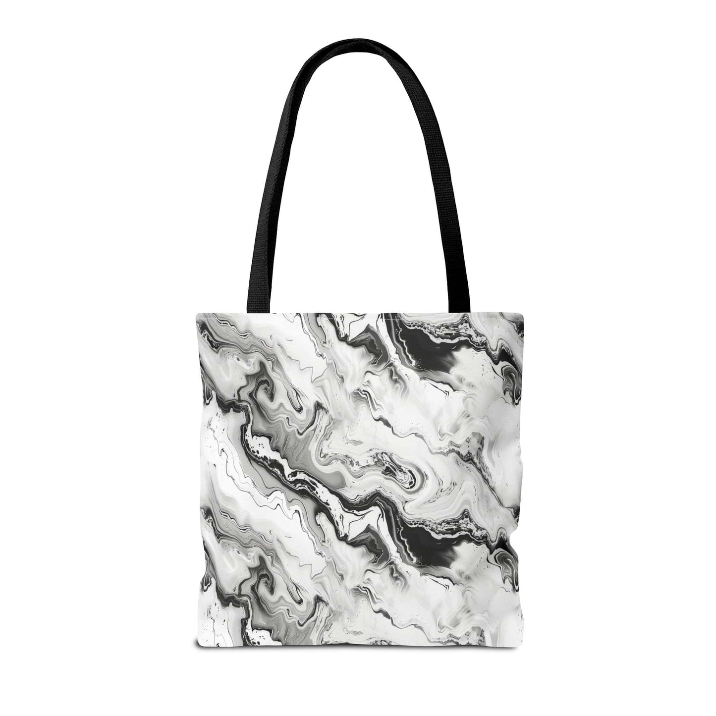 Frost Veil Marble Canvas Tote Bag