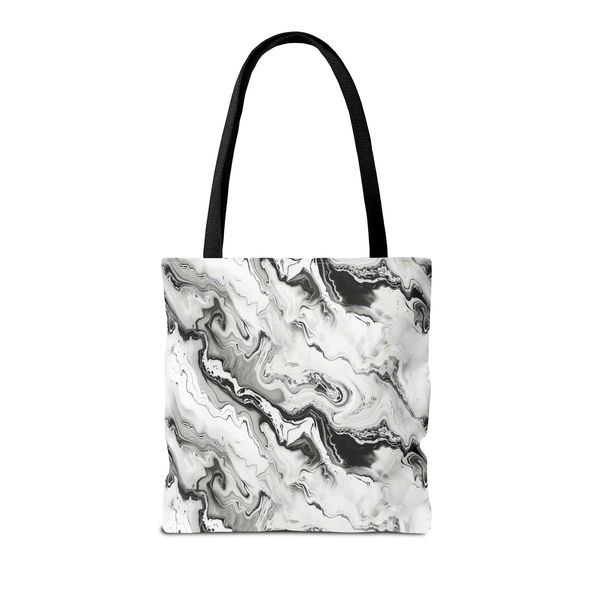 Frost Veil Marble Canvas Tote Bag