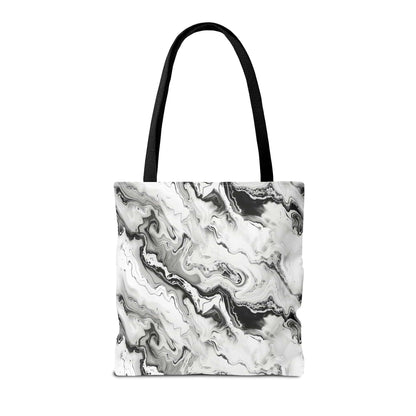 Frost Veil Marble Canvas Tote Bag