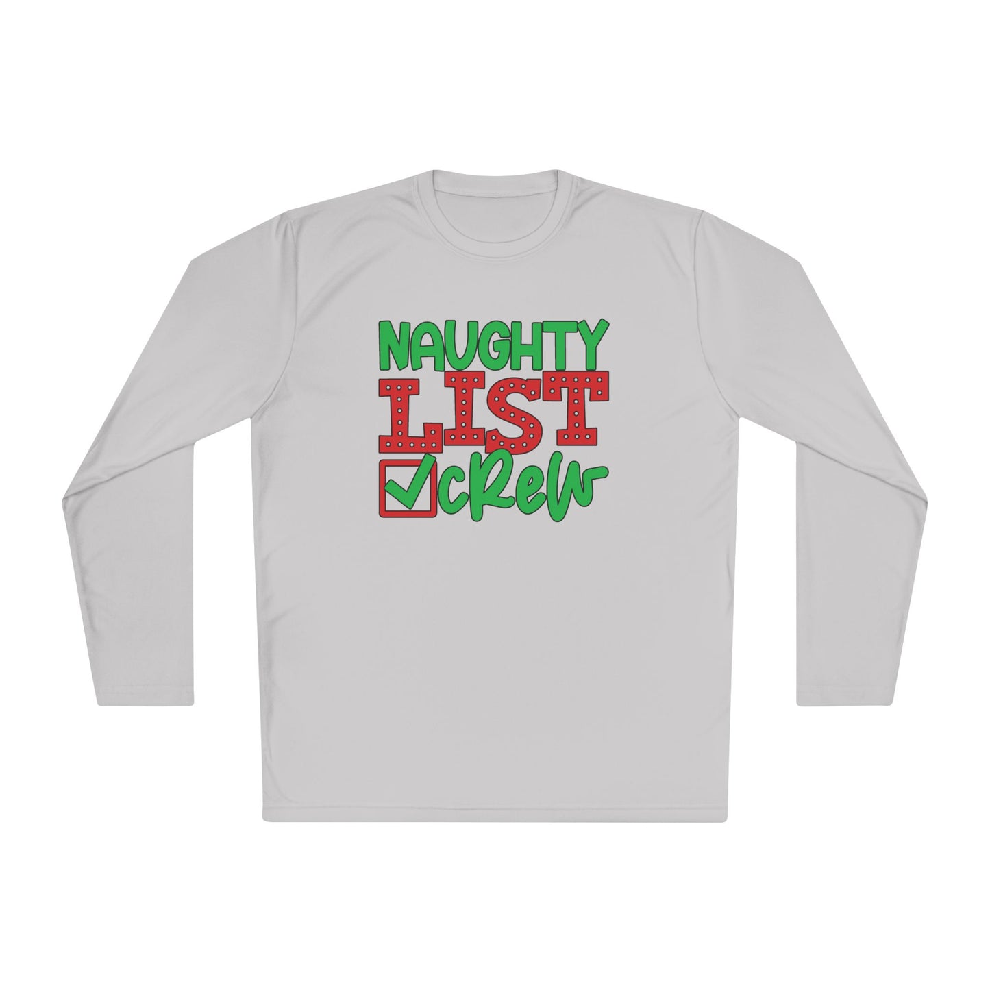 Naughty List Crew Adult Long Sleeve Tee