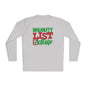 Naughty List Crew Adult Long Sleeve Tee
