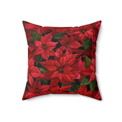 Crimson Noel Throw Pillow