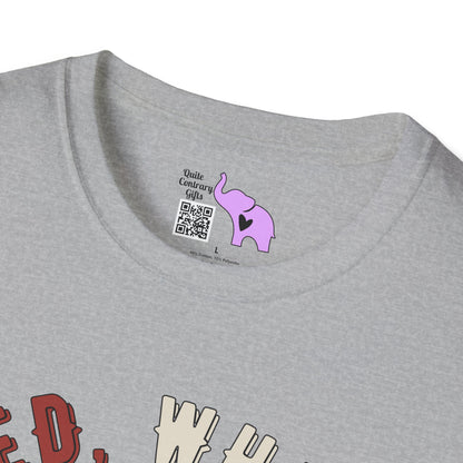 Red, White, & Moo Adult T-shirt