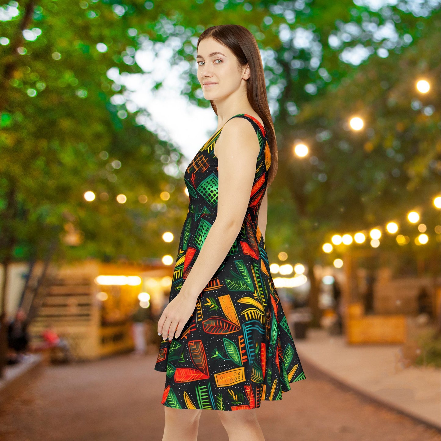 Kujichagulia Waves Women's Skater Dress
