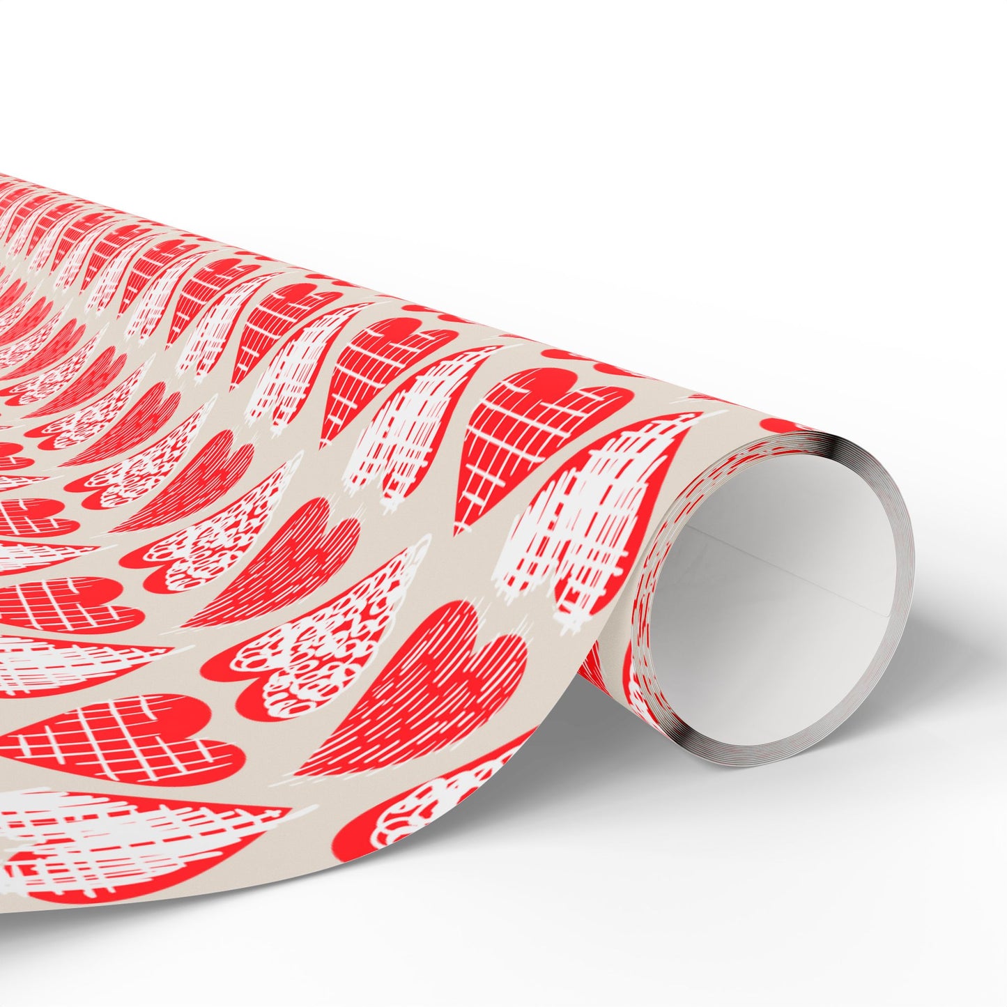 Doodle Hearts Wrapping Paper