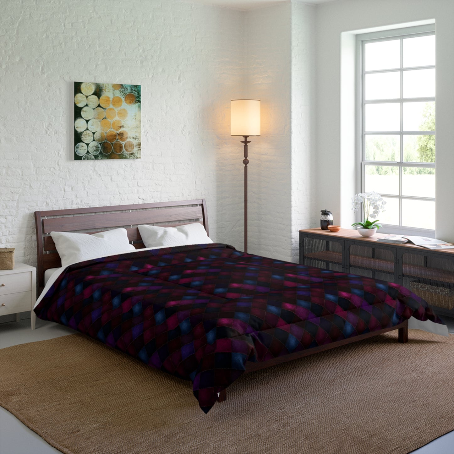 Velvet Patchwork Print Comforter