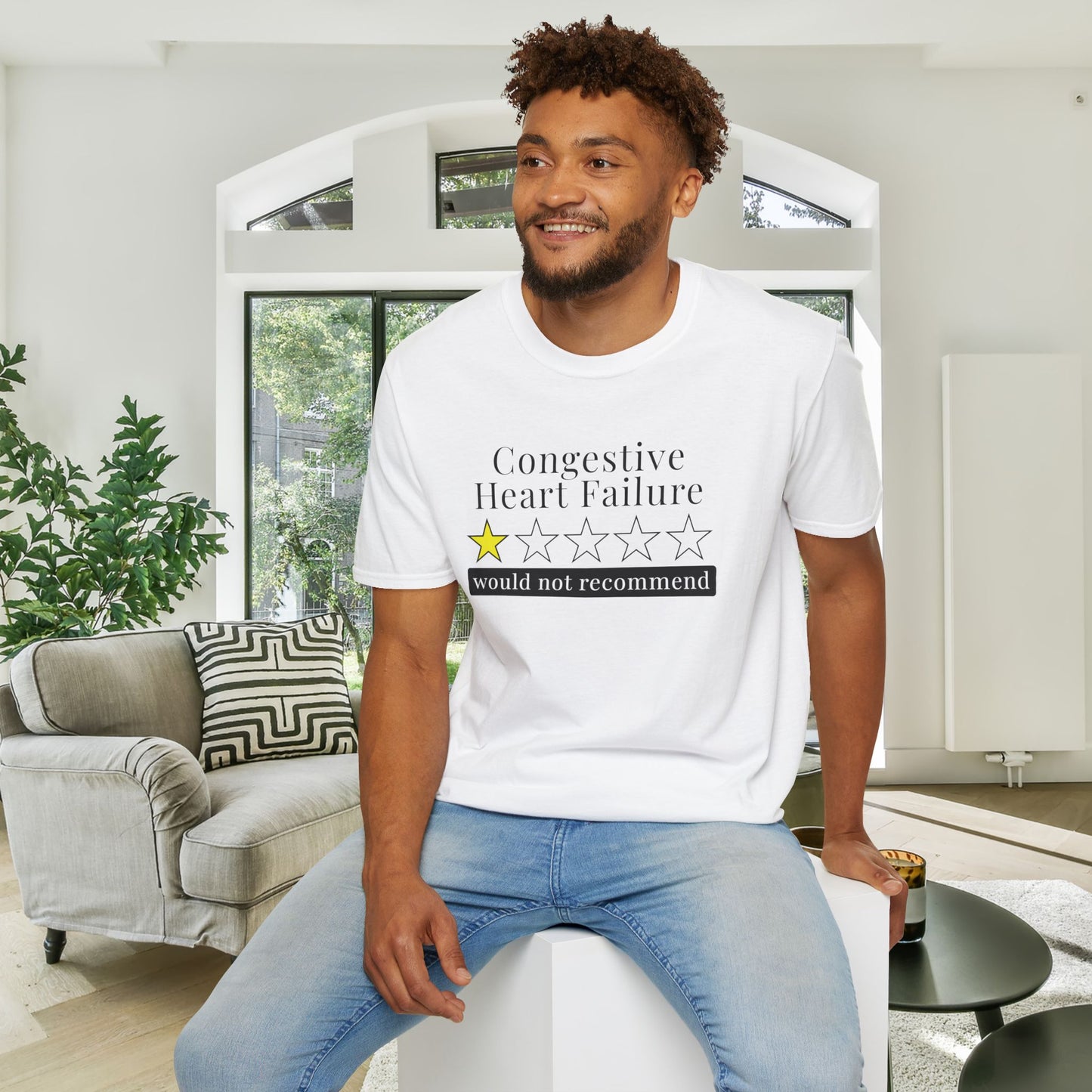 Congestive Heart Failure 1 Star Would Not Recommend Adult T-shirt