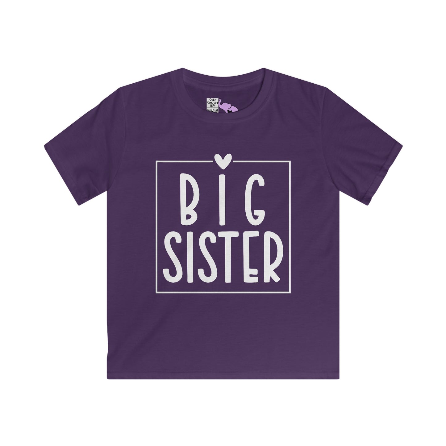 Big Sister (Heart/Box) Youth Softstyle Tee