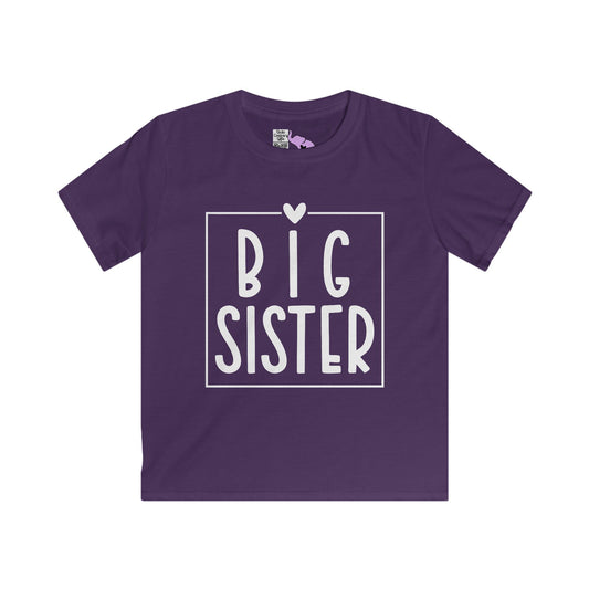 Big Sister (Heart/Box) Youth Softstyle Tee