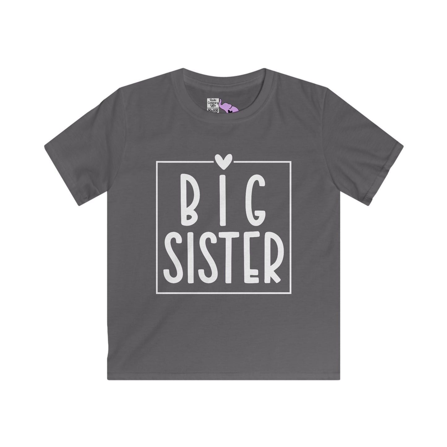 Big Sister (Heart/Box) Youth Softstyle Tee