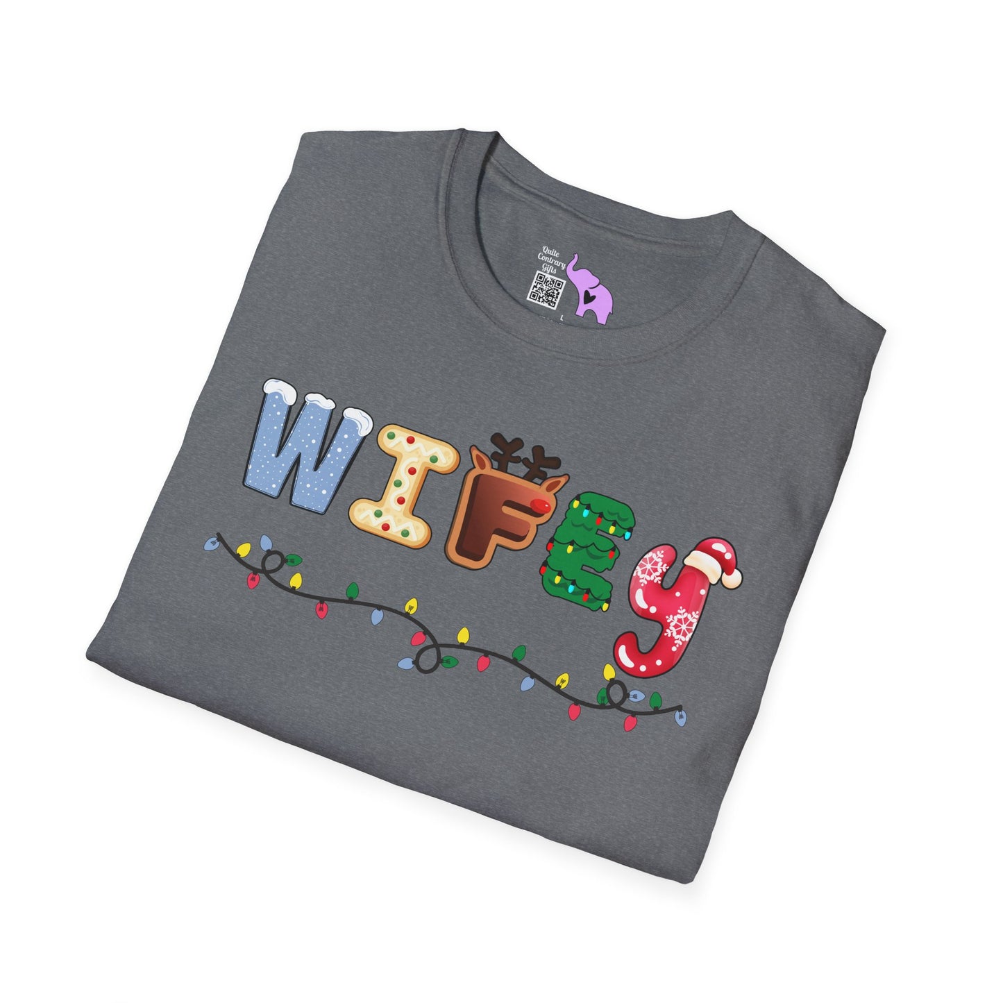 Christmas Wifey Adult T-shirt