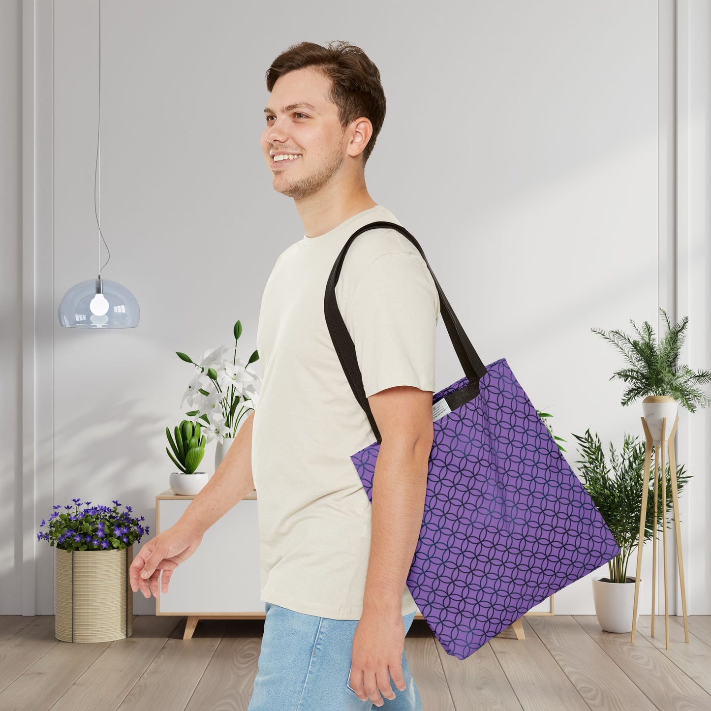 Amethyst Interlock Canvas Tote Bag