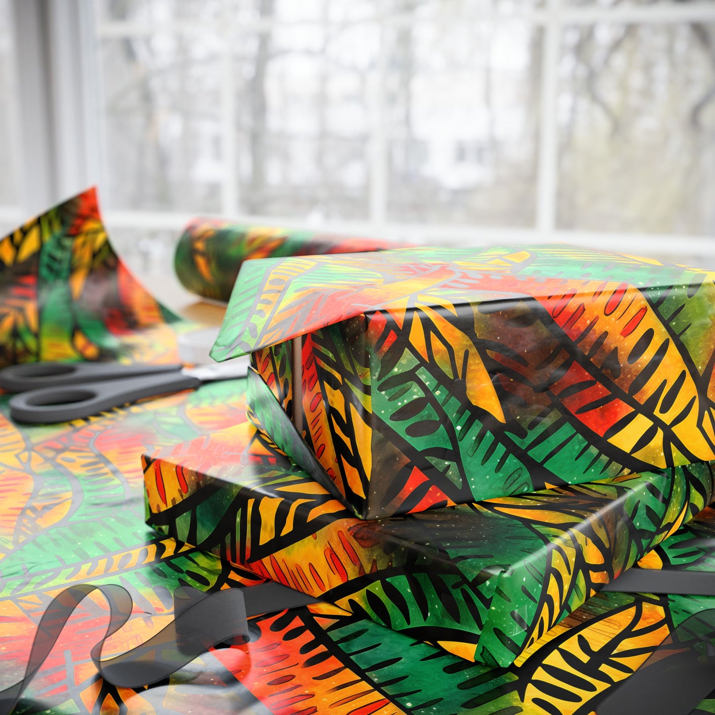 Kuumba Spark Kwanzaa Wrapping Paper