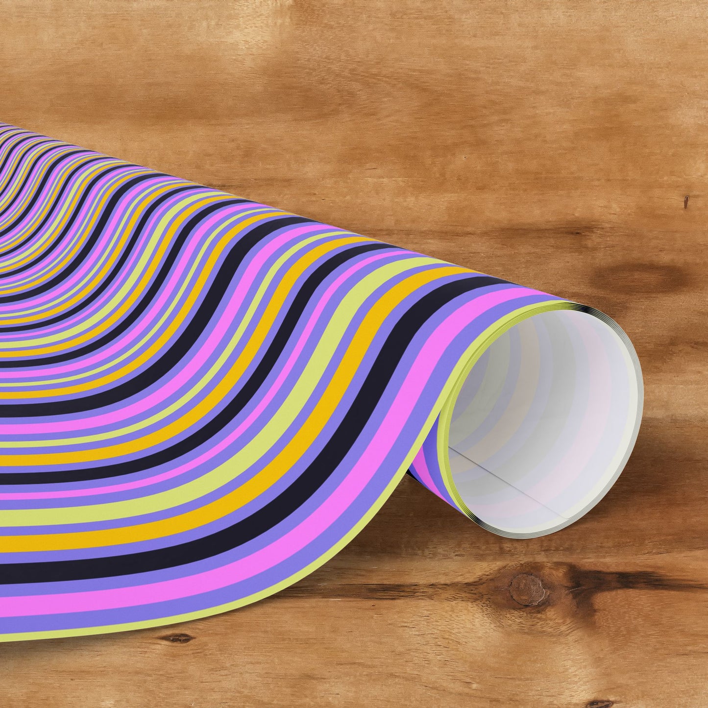 Midnight Pop Stripes Gift Wrap
