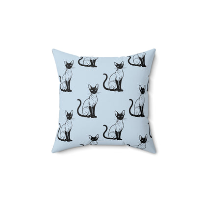 Siamese Charm – Ocean Breeze Throw Pillow