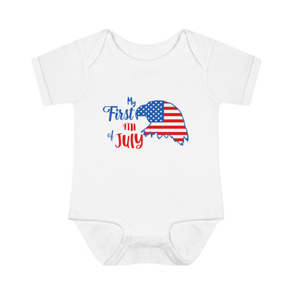 My First 4th of July (Eagle) Baby Rib Bodysuit