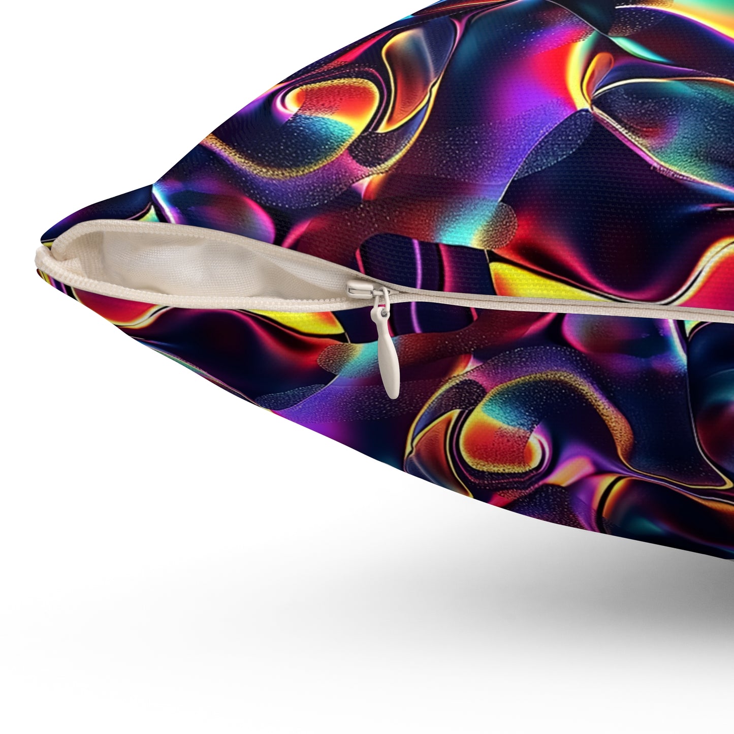 Holographic Mirage Throw Pillow