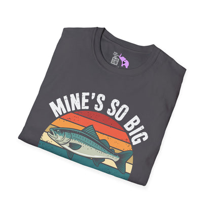Mine's So Big I Have To Use Two Hands (Fish) Adult Tshirt