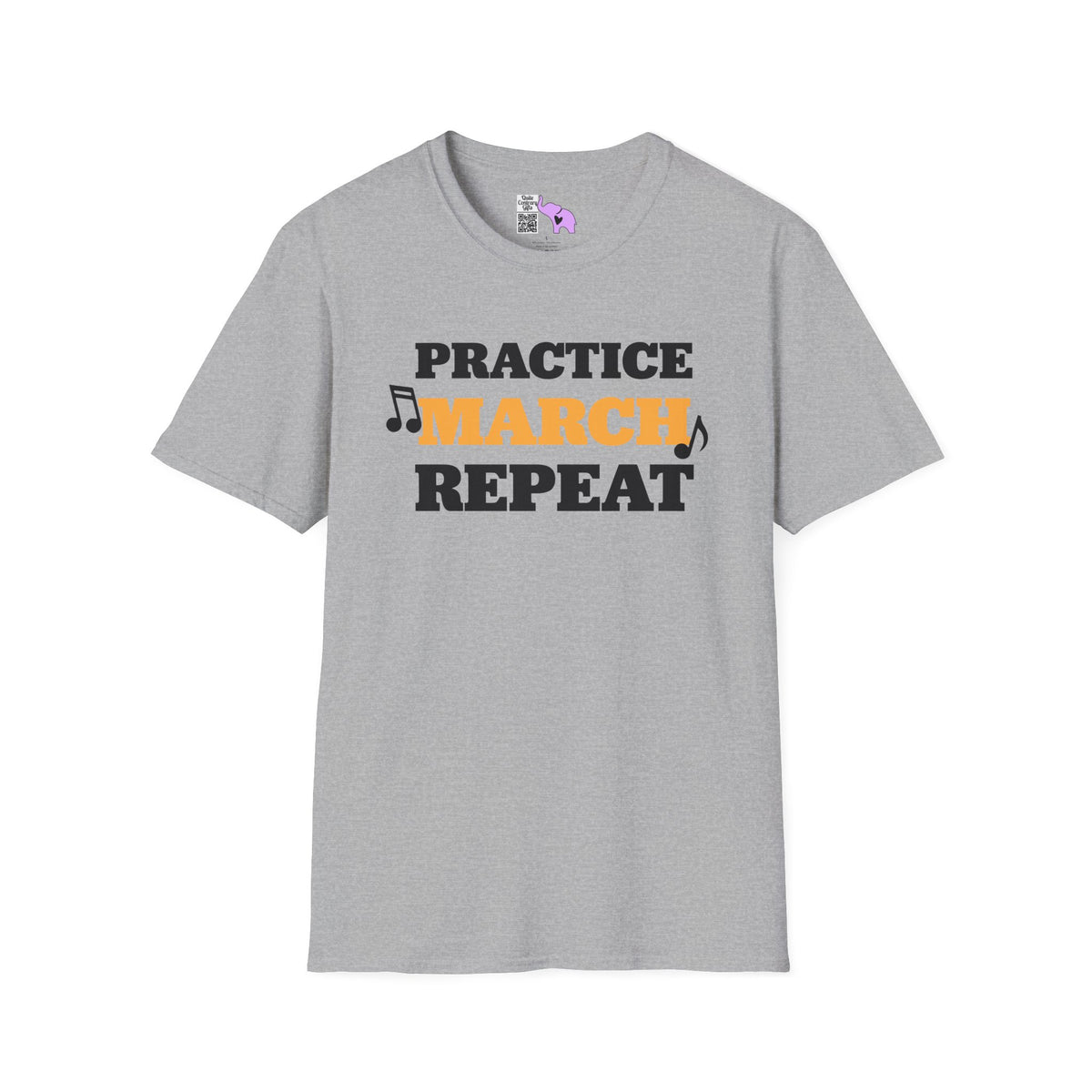 ""Practice March Repeat Adult T-shirt