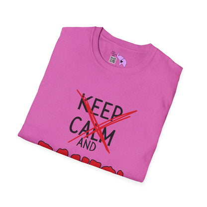 Keep Calm and Panic Adult T-shirt