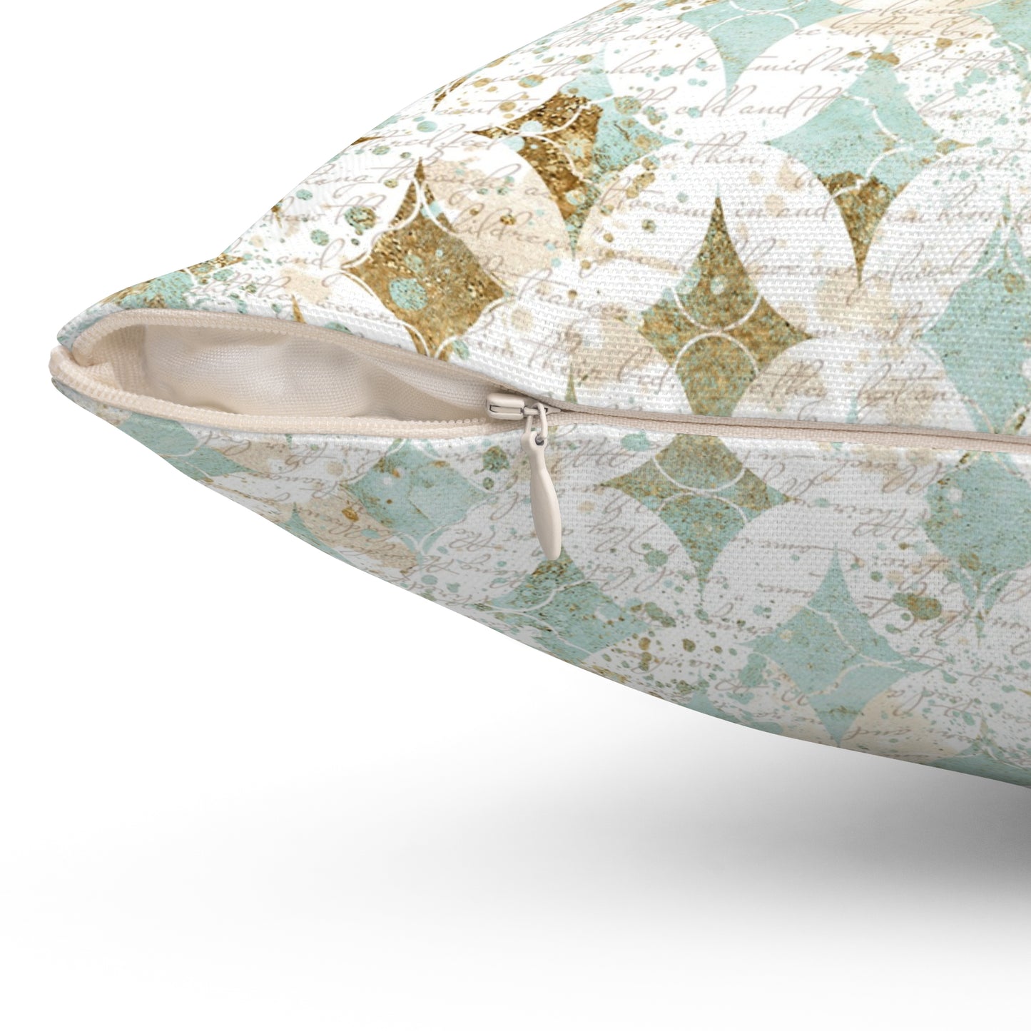 Faded Correspondence Throw Pillow