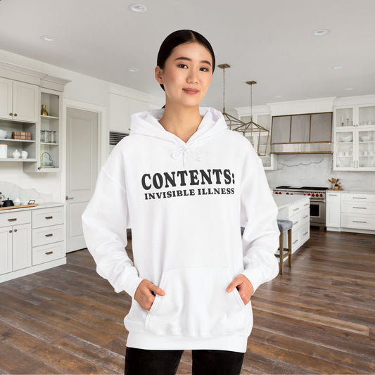 Contents: Invisible Illness Heavy Blend™ Hooded Sweatshirt