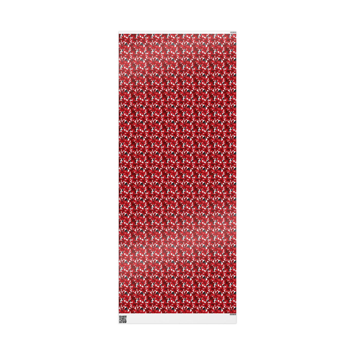 Inked Poinsettias Wrapping Paper