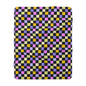 Joyful Checkerboard Fleece Blanket