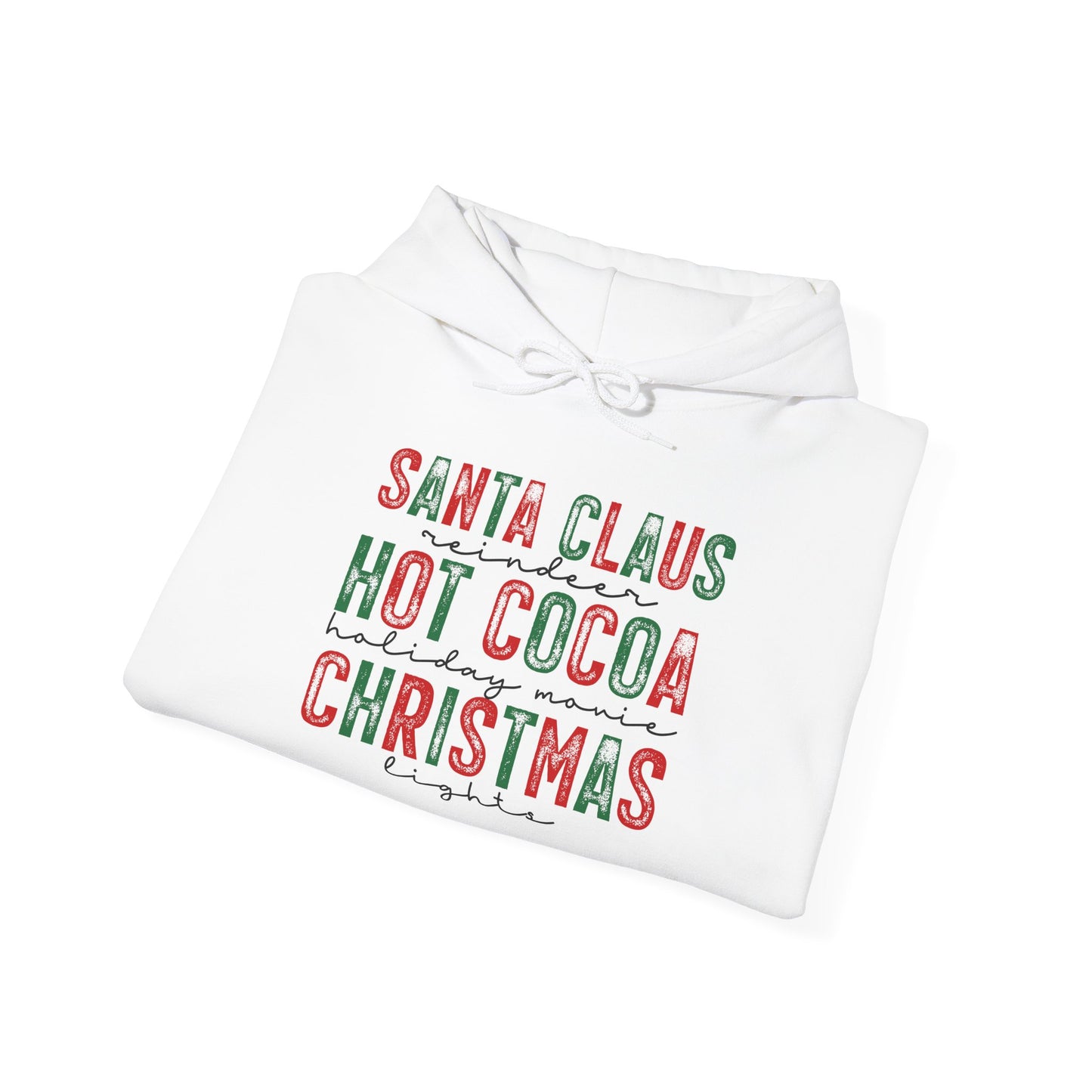 Santa Claus Hot Cocoa Christmas Adult Heavy Blend™ Hoodie