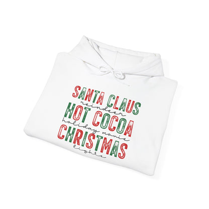 Santa Claus Hot Cocoa Christmas Adult Heavy Blend™ Hoodie