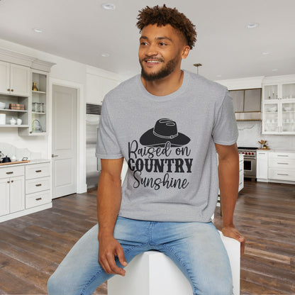 Raised On Country Sunshine Adult T-shirt
