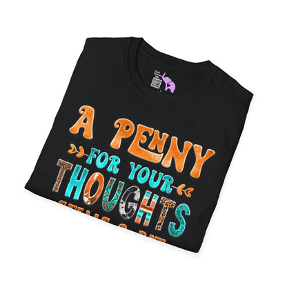 A Penny For Your Thoughts Adult T-shirt