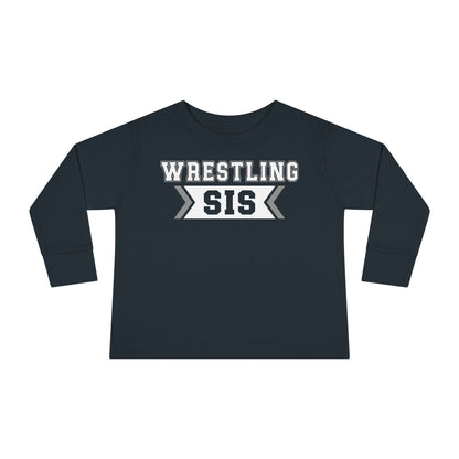 Wrestling Sis Toddler Long Sleeve Tee