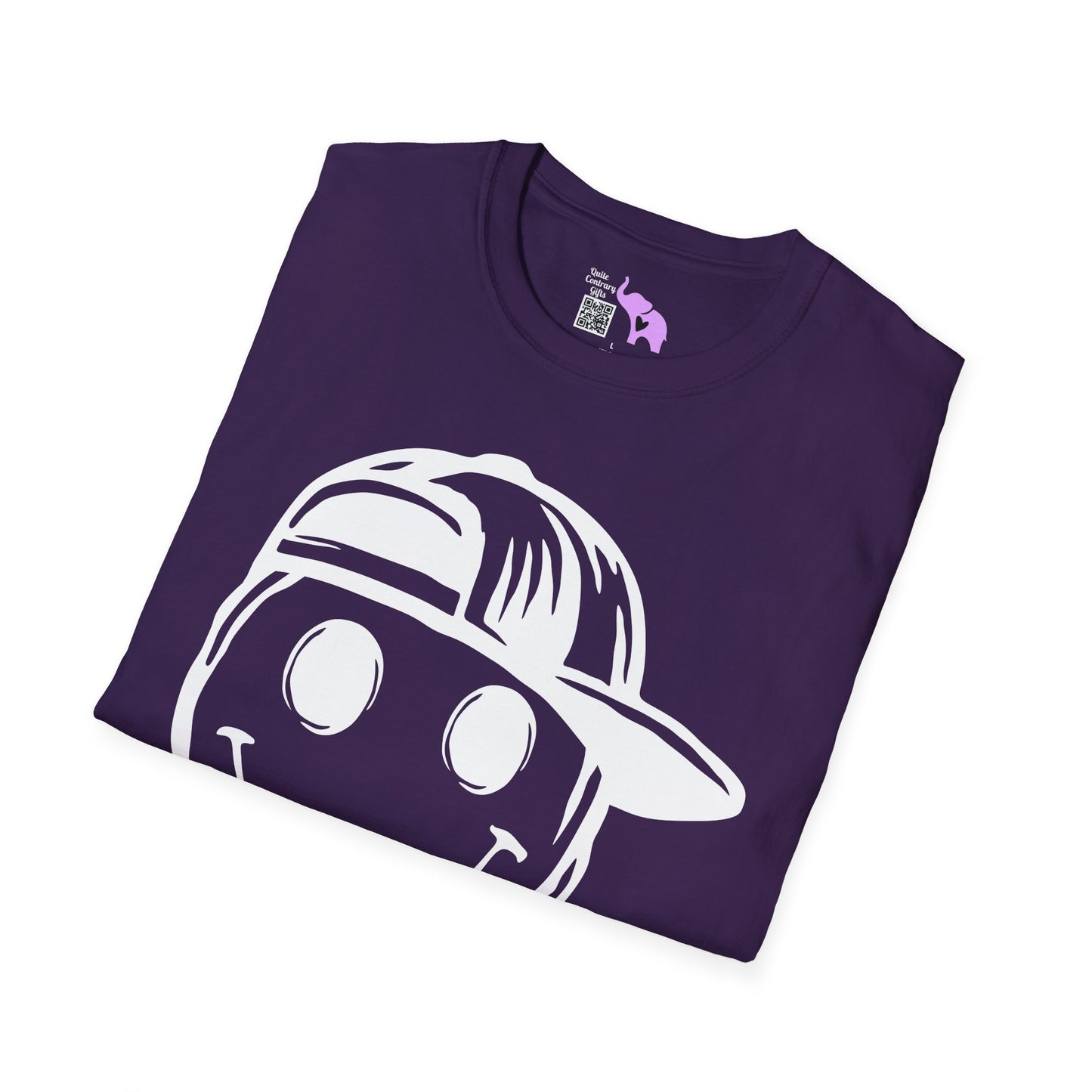 Melty Smiley Face w/Hat Adult T-shirt
