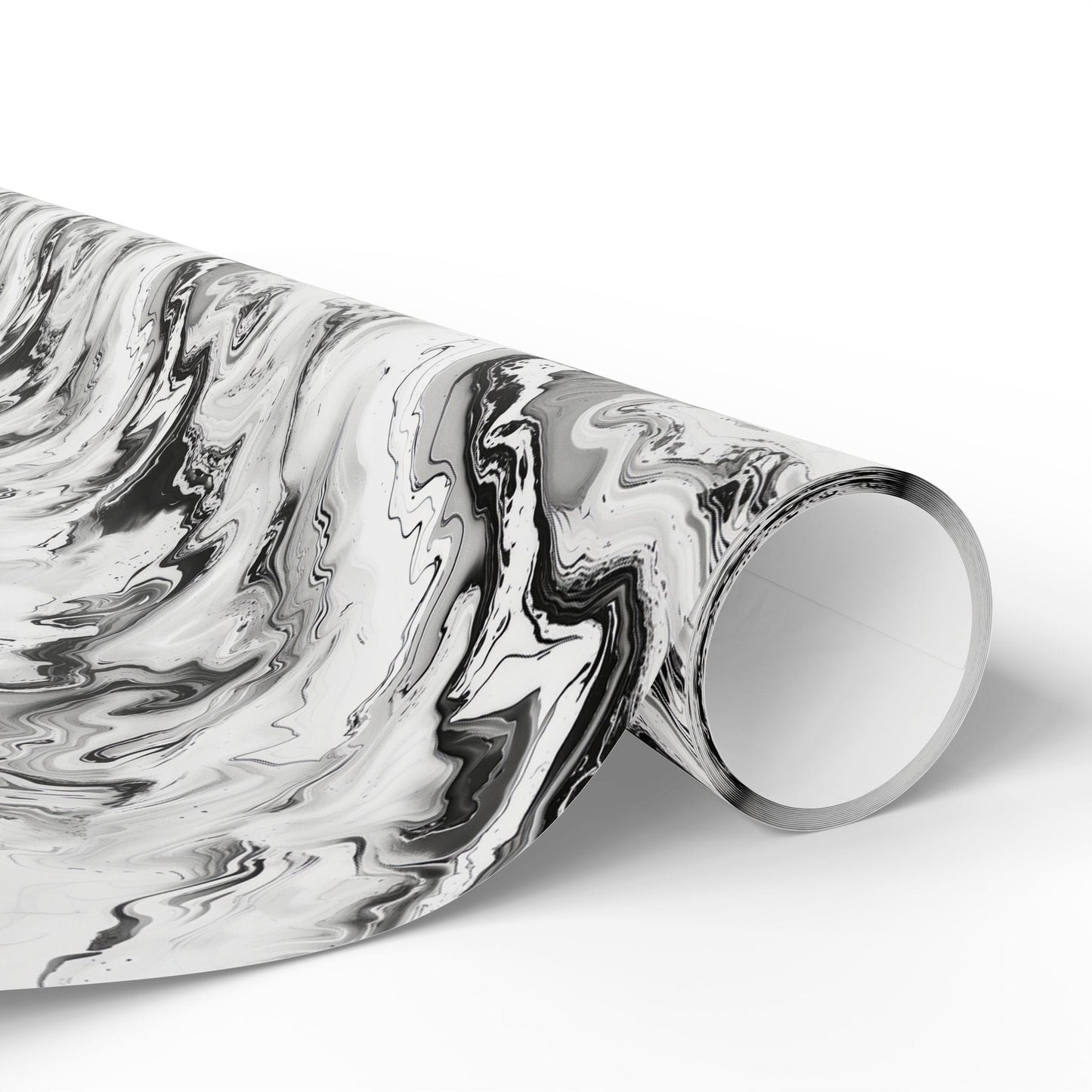 Frost Veil Marble Wrapping Paper