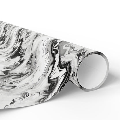 Frost Veil Marble Wrapping Paper
