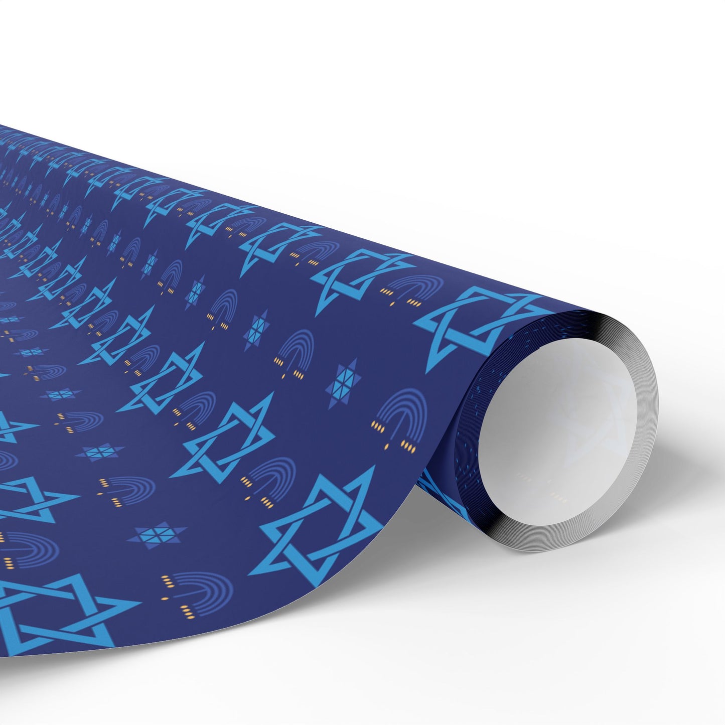 Menorah/Star of David 3 Hanukkah Wrapping Paper