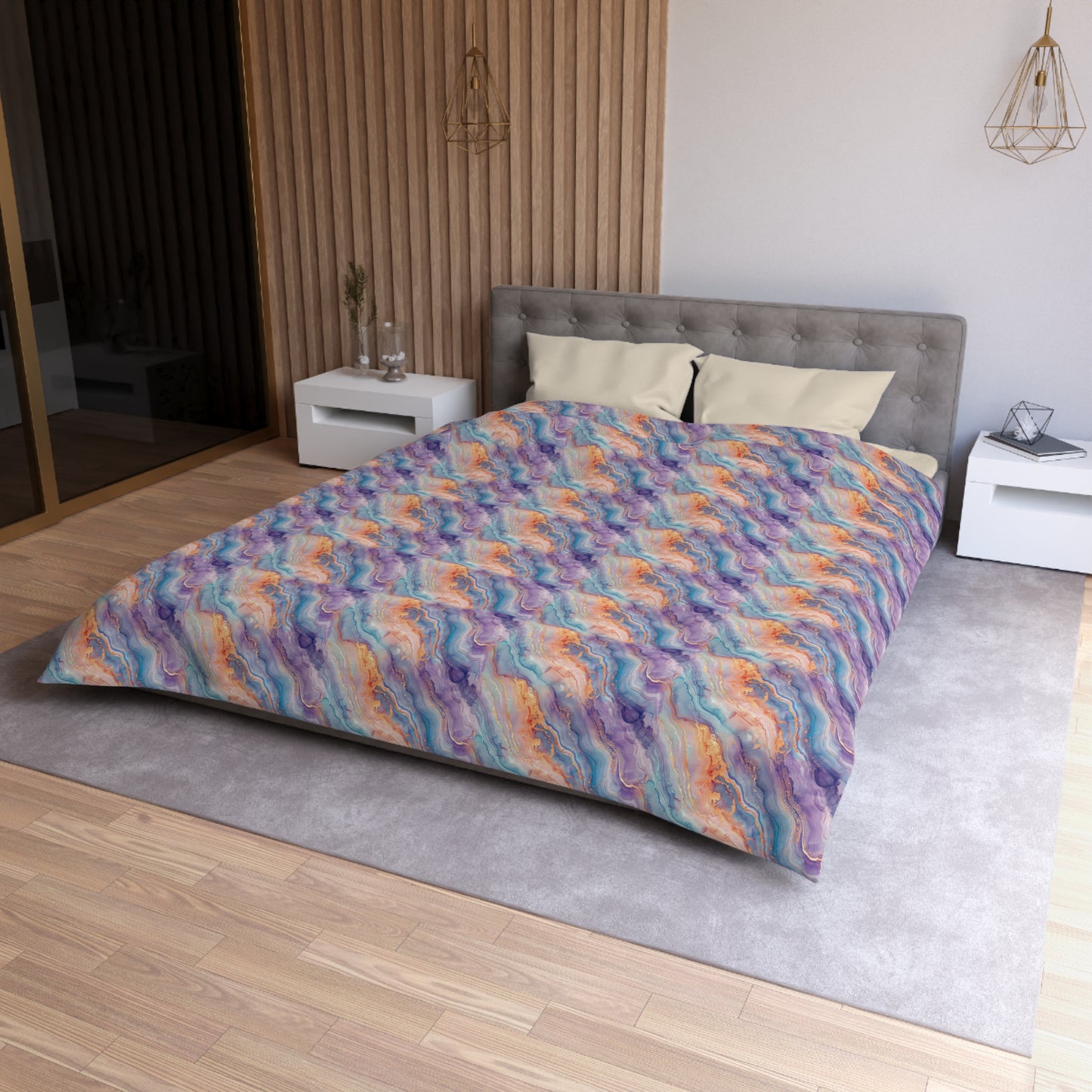 Dreamwave Marble Microfiber Duvet Cover