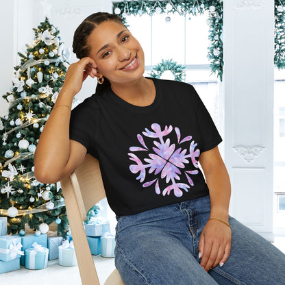 Large Snowflake 3 Adult T-shirt