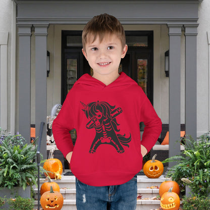 Dabbing Unicorn Skeleton Toddler Hoodie