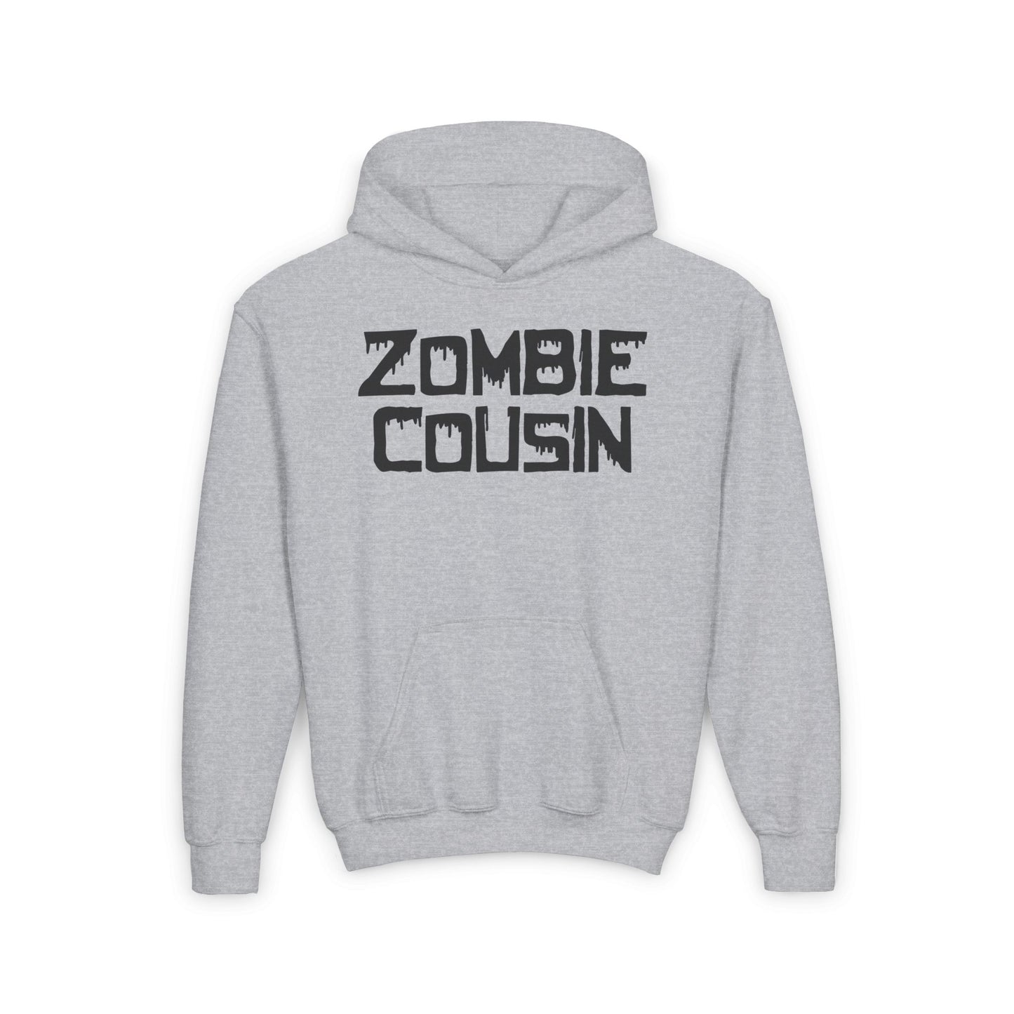 ""Zombie Cousin Youth Heavy Blend Hoodie