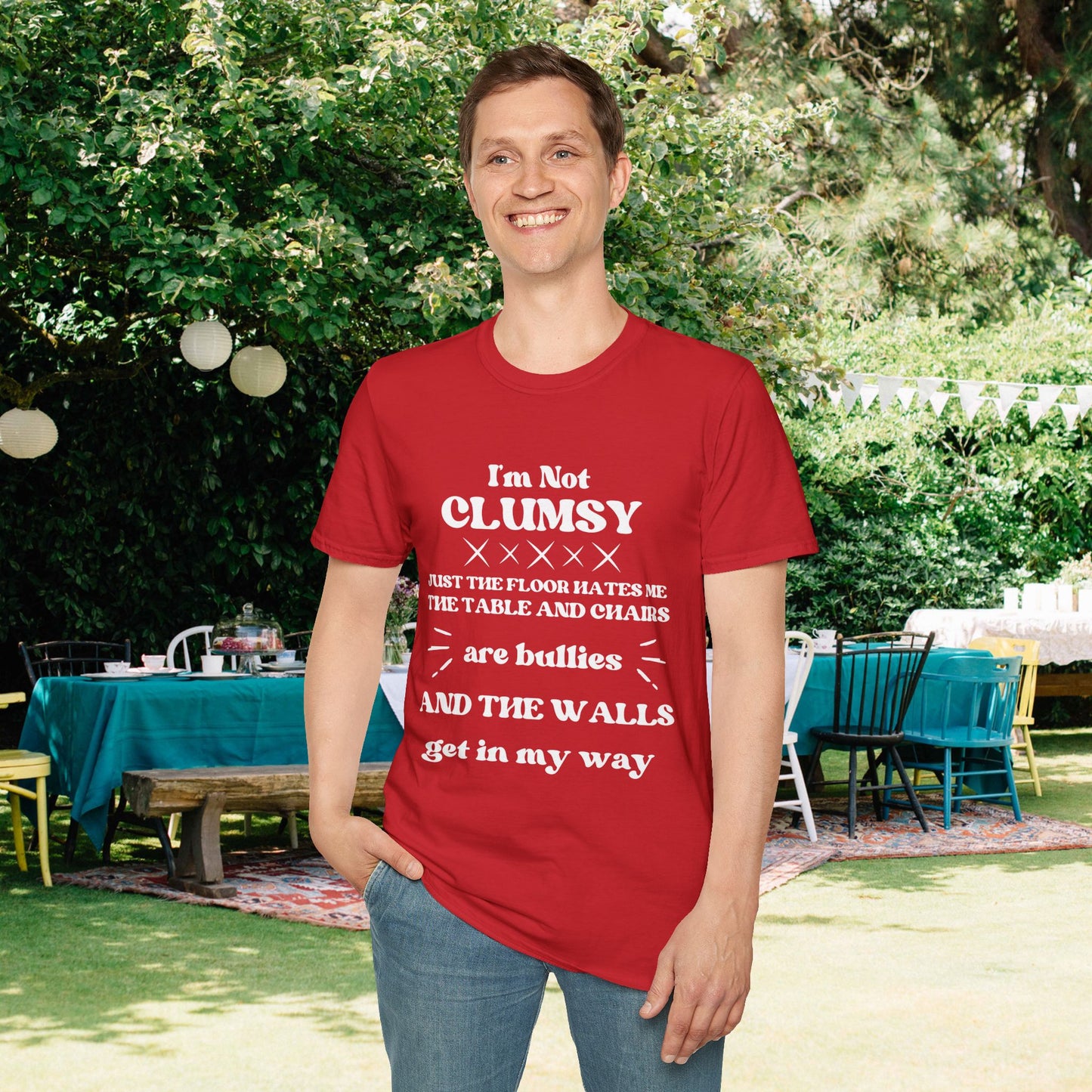 I'm Not Clumsy Adult T-shirt