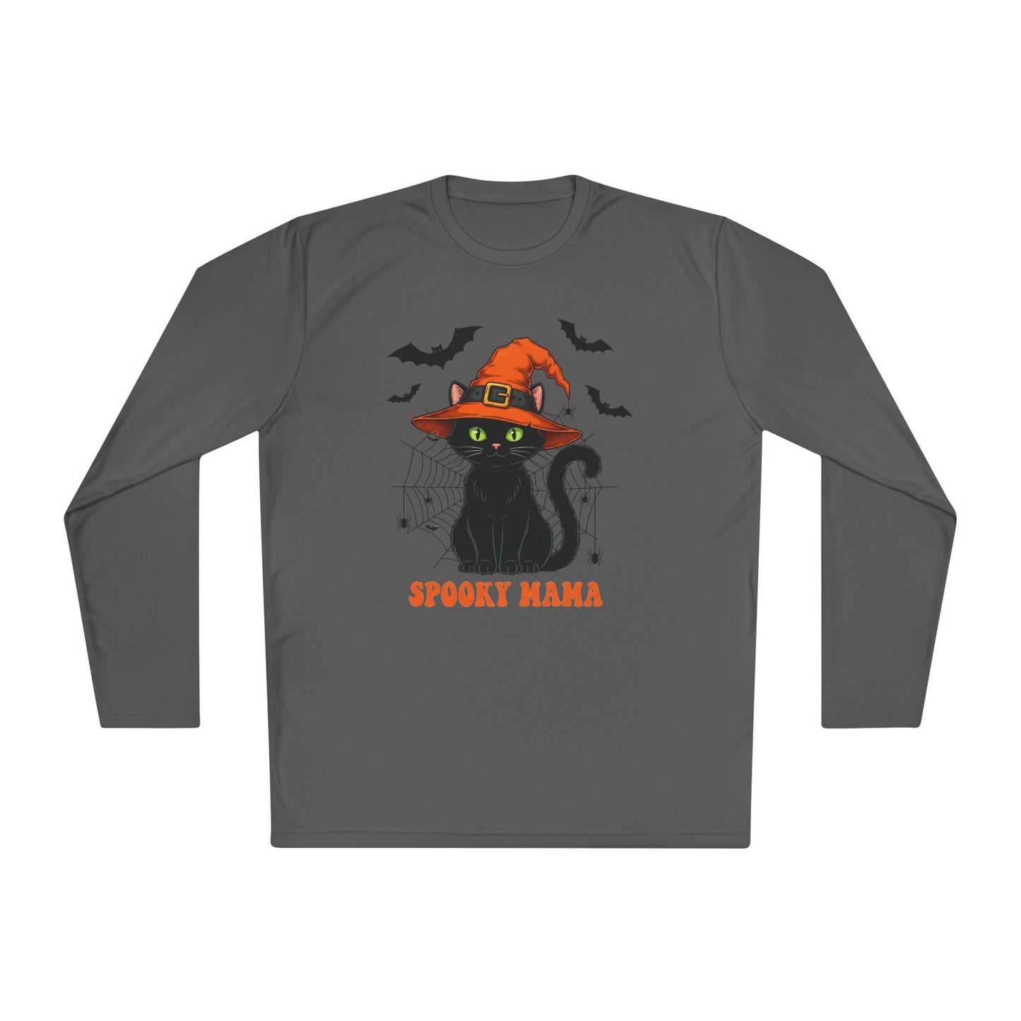 Spooky Mama (Black Cat) Adult Long Sleeve Tee