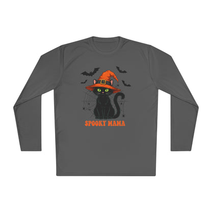 Spooky Mama (Black Cat) Adult Long Sleeve Tee