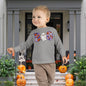 Cute Floral Boo w/Ghost Toddler Long Sleeve Tee