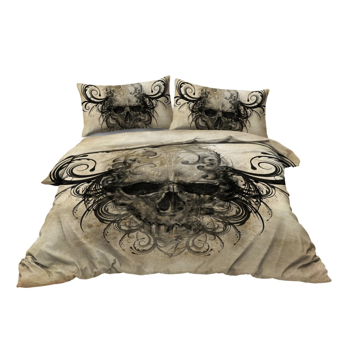 Grunge Skull Duvet Bedding Set