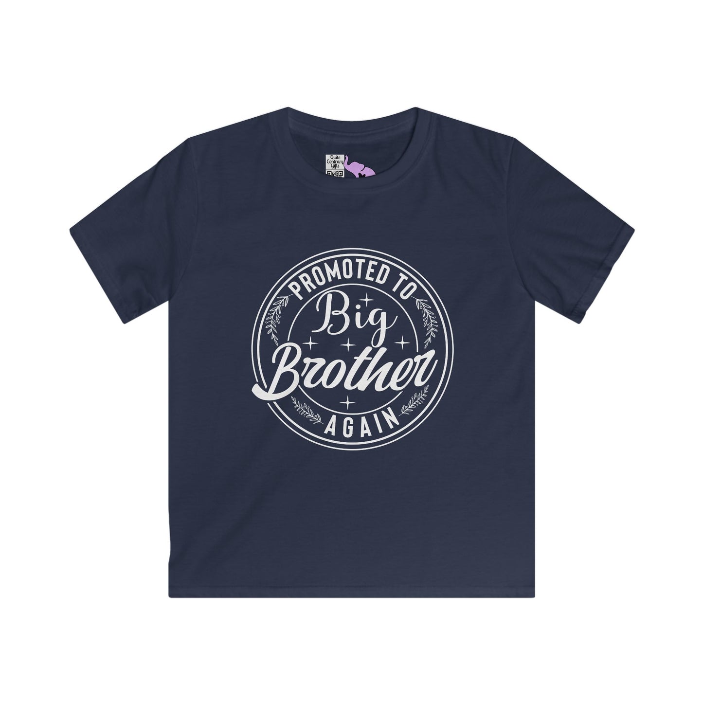 Promoted To Big Brother Again (Circle) Youth Softstyle Tee