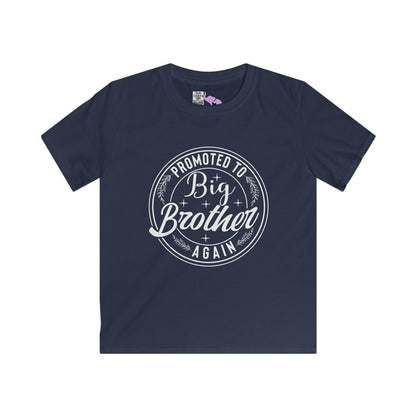 Promoted To Big Brother Again (Circle) Youth Softstyle Tee